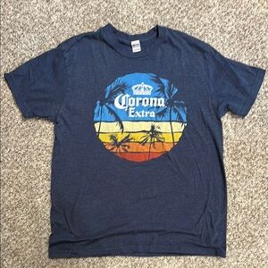 Corona Extra Blue Graphic T-Shirt Men’s Large